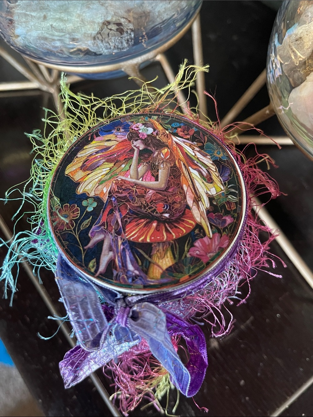 Fairy Jewelry Jar - Wearable Vintage Jewelry